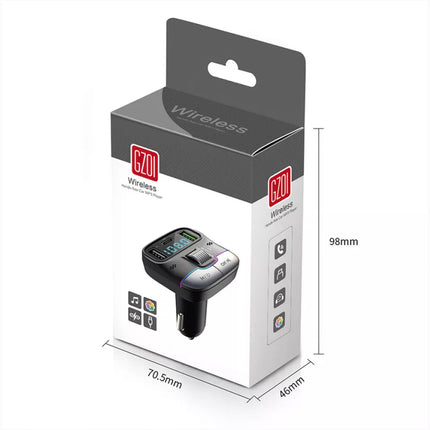 Car Bluetooth 5.3 FM Transmitter: 30W PD+QC 3.0 Fast Charger, Wireless Audio, Hands-Free Call, LED Display