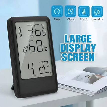 Multifunctional Digital Alarm Clock w/ Indoor Temp & Humidity