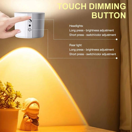 Rechargeable Magnetic LED Wall Sconce Night Lamp with Remote
