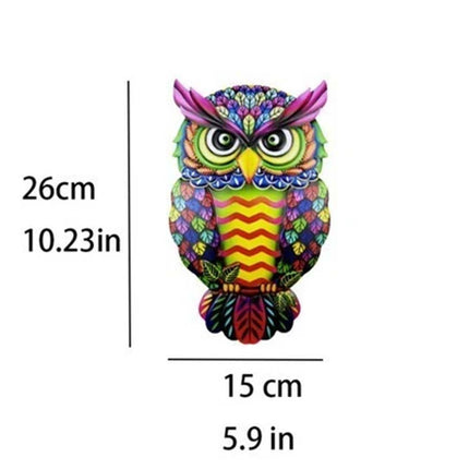 4PCS Metal Owl Fence Decor – Garden Wall Art Hanging