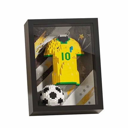 3D Football Shirt Brick Display with Art Frame - Wall/Desk Fan Gift