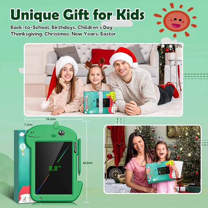 8.8" LCD Dinosaur Drawing Tablet for Kids 3-8 Year Old Boys Toddler Toys