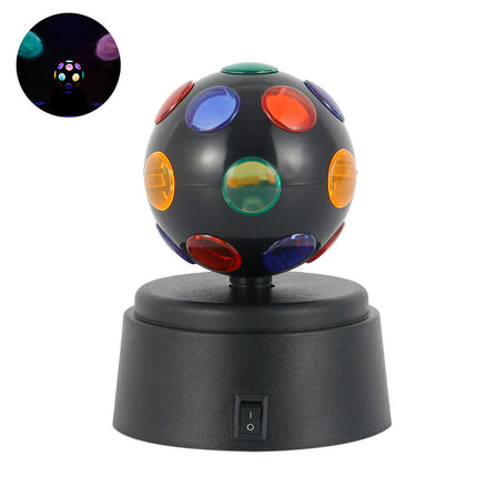 Battery Disco Ball Light Crystal DJ Party Club Lamp White LED Stage Light