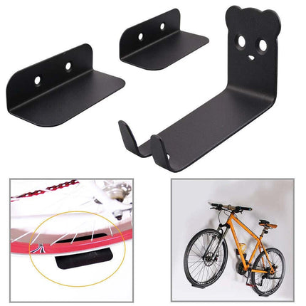 Wall Mount Bike Rack – Garage Bicycle Storage Hook & Shelf