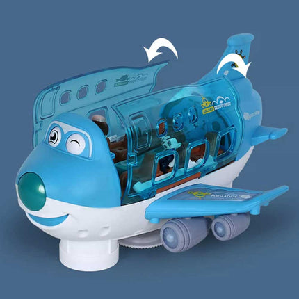360° Rotating Electric Toy Plane with Sound & Light, Xmas Gift for Boys