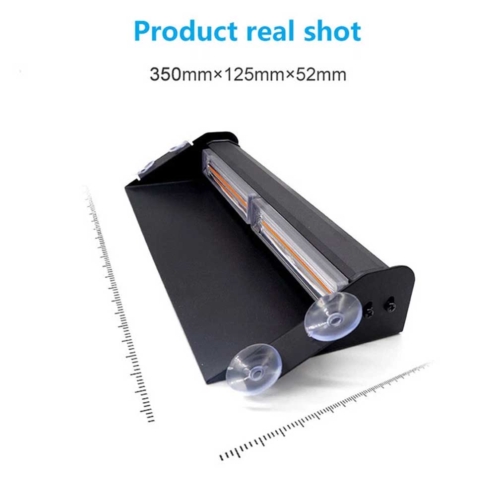 12V-24V Amber LED Strobe Beacon - Waterproof Vehicle Roof Warning Light for Recovery & Emergency