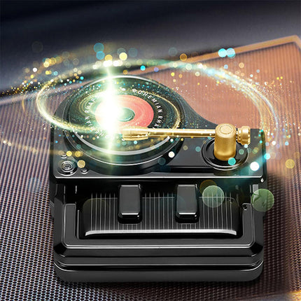 Solar-Powered Rotating Piano Car Air Freshener & Perfume Diffuser - Elegant Car Decor Gift