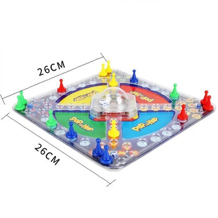 Pop & Hop Ludo Board Game 2-4 Players Classic Dice Family Game for Kids