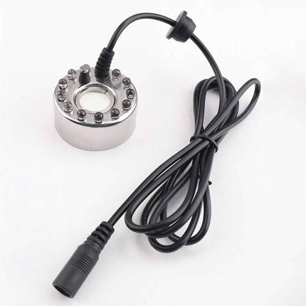 12 LED Mist Maker Fogger Fountain for Aquarium Rockery Humidifier