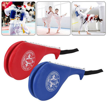 Double Kick Paddle & Punch Pad for Taekwondo, MMA, Kickboxing Training