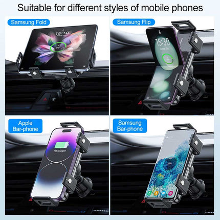 Wireless Car Charger for Samsung Galaxy Z Fold 5/4/3 - 15W Fast Charging Magnetic Air Vent Mount