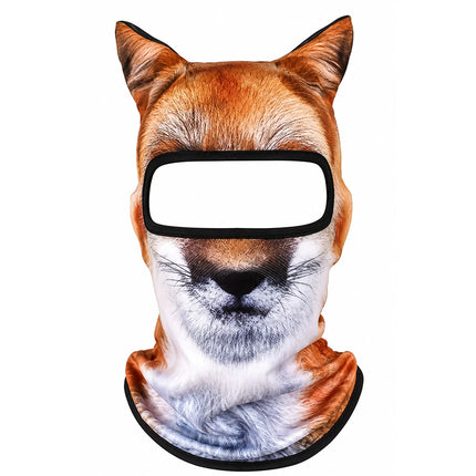 3D Animal Ears Ski Balaclava Full Face Mask for Winter Motorcycle Snowboard