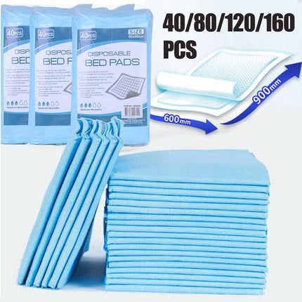 40-160PK Adult Incontinence Disposable Bed Pads Underpads for Protection