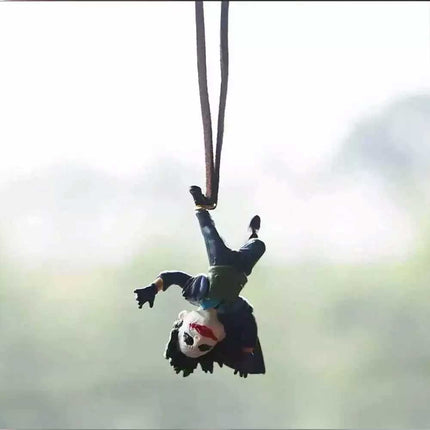 Joker Action Figure Car Accessory - Decorative Hanging Pendant for Rearview Mirror Interior Decor