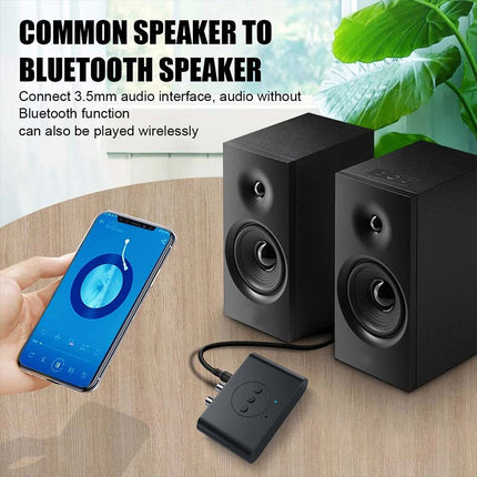 NFC Bluetooth 5.2 Wireless Receiver 3.5mm AUX to 2 RCA Stereo Audio Adapter