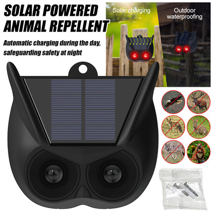 Solar Powered Animal Repeller Bird Cat Fox Dog Scarer Pest Control