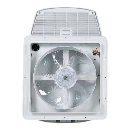 355mm Roof Hatch Skylight with Built-in Fan & Remote Control White Lid