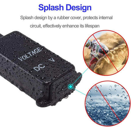 Waterproof SAE to Dual USB Charger Adapter with Voltmeter for 12V Motorcycle