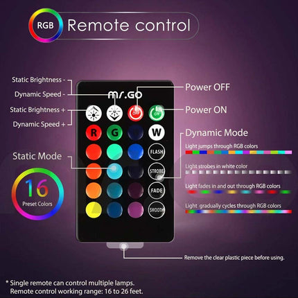 RGB 16 Colors LED Globe Orb Light with Remote - 15CM Kids Mood Night Lamp