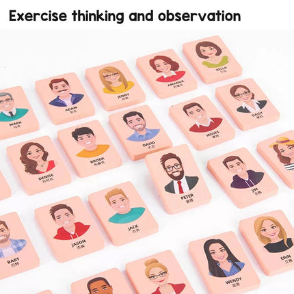 Wooden Guessing Game Board – Logical Thinking Training Toy for Kids