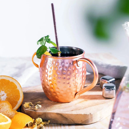 530ML Pure Copper Mug for Moscow Mule, Coffee, Beer & Cocktail at Home