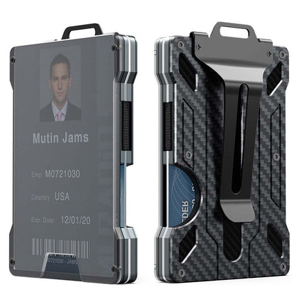 Aluminum RFID Card Holder Slim Credit ID Wallet Money Clip for Men