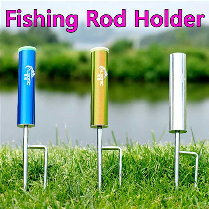Metal Fishing Rod Holder Ground Stand Support for Lake Beach & River