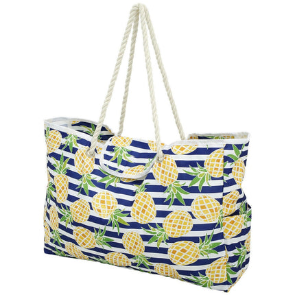 Extra Large Waterproof Beach Tote for Women with Zip for Travel Swim