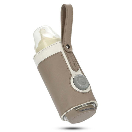 Adjustable USB Baby Bottle Warmer, Portable Travel Heater for Milk Pouch Bag