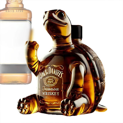 2025 Unique Turtle Glass Whiskey Bottle Decanter Animal Gift