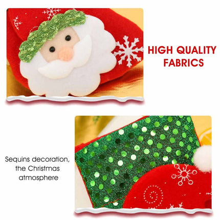 2026 Xmas Santa Christmas Tree Hanging Candy Bag Gift Decor 4Pcs