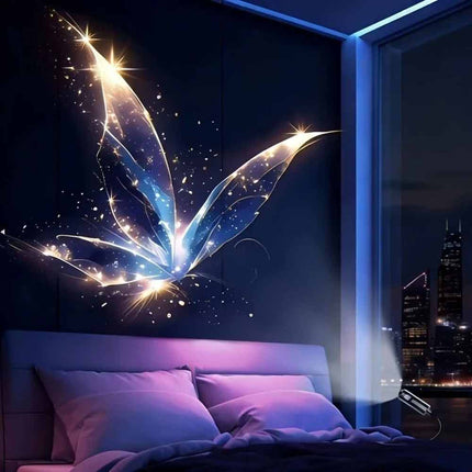 USB LED Projector Night Light 6 Patterns Whale Jellyfish Butterfly Kids Gift