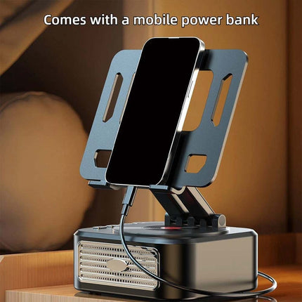 Adjustable Bluetooth Speaker Phone Stand with Speakers for Tablet