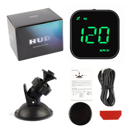 Universal Digital HUD Head-Up Display: GPS Speedometer Shows MPH/KMH, Overspeed Alarm, for All Cars