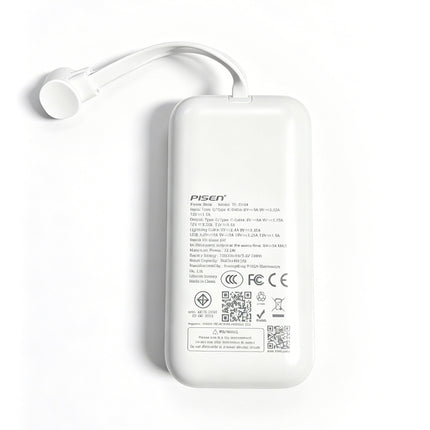 CCC-Certified PD 22.5W Fast Charging 10000mAh Power Bank with Built-in Cable