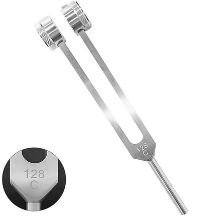 128Hz Tuning Fork & Hammer Kit – Sound Therapy Healing Instrument