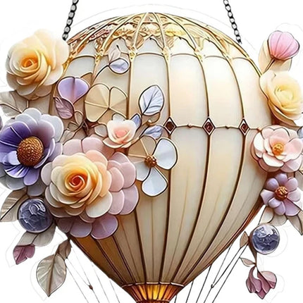 2D Acrylic Flat 2mm Hot Air Balloon Hanging Garden Lantern Deck Decor