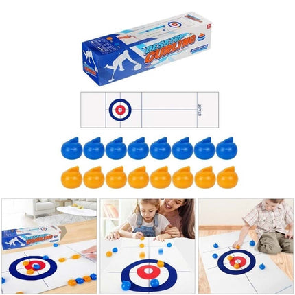 Funny Tabletop Mini Curling Game Portable Indoor Sports Toy for Kids & Adults