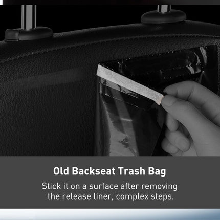 Car Trash Can Litter Bag Garbage Waste Bin with Lid Seat Organizer Accessory