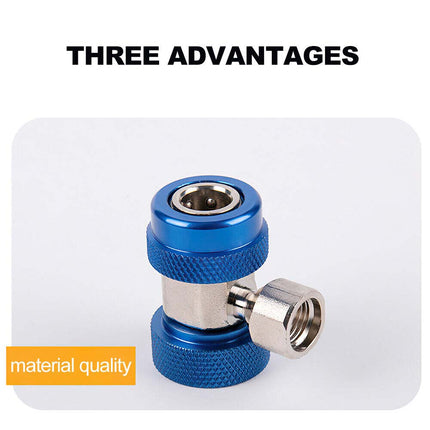 2PCS R134a Car AC Repair Kit, High/Low Pressure Quick Connect Couplers