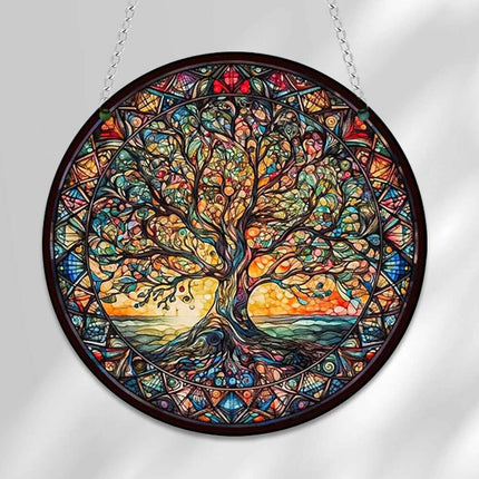 Tree of Life 3Pack Acrylic Hanging Wall Art – Indoor & Outdoor Garden Decor