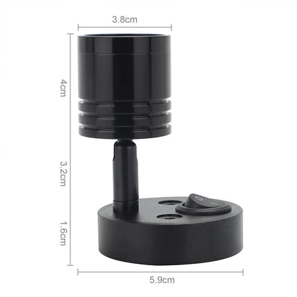 2x 12V LED Reading Spot Lights for Interior Use in Caravan, Camper, Motorhome, and Boat