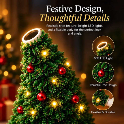 Santa Christmas Tree Projection Light USB Holiday Night Lamp Decoration