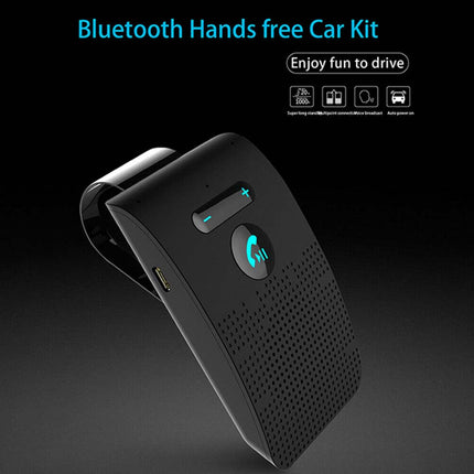 Sun Visor Bluetooth Car Kit - Wireless Handsfree Speakerphone Clip with Noise Reduction