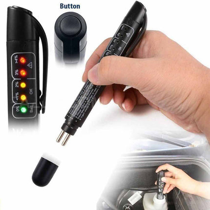 Digital LED Brake Fluid Tester - Moisture Detector Pen for Car Brake Oil Boiling Point, Quick Check Diagnostic Tool