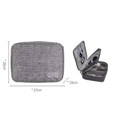 Travel Cable Organizer Bag for Electronics USB Drive & Charger Storage Case