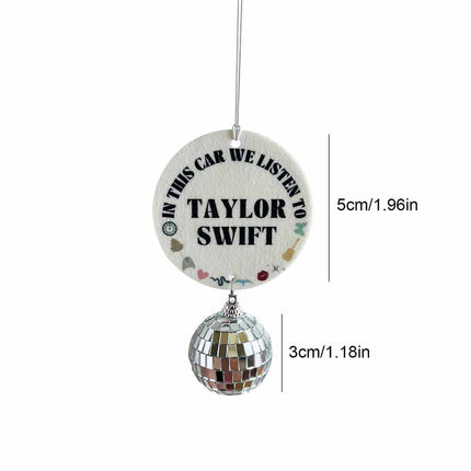 Taylor Swift Car Air Freshener | Eras Tour Ornament & Aromatherapy Deodorizer for Car, Closet, Room