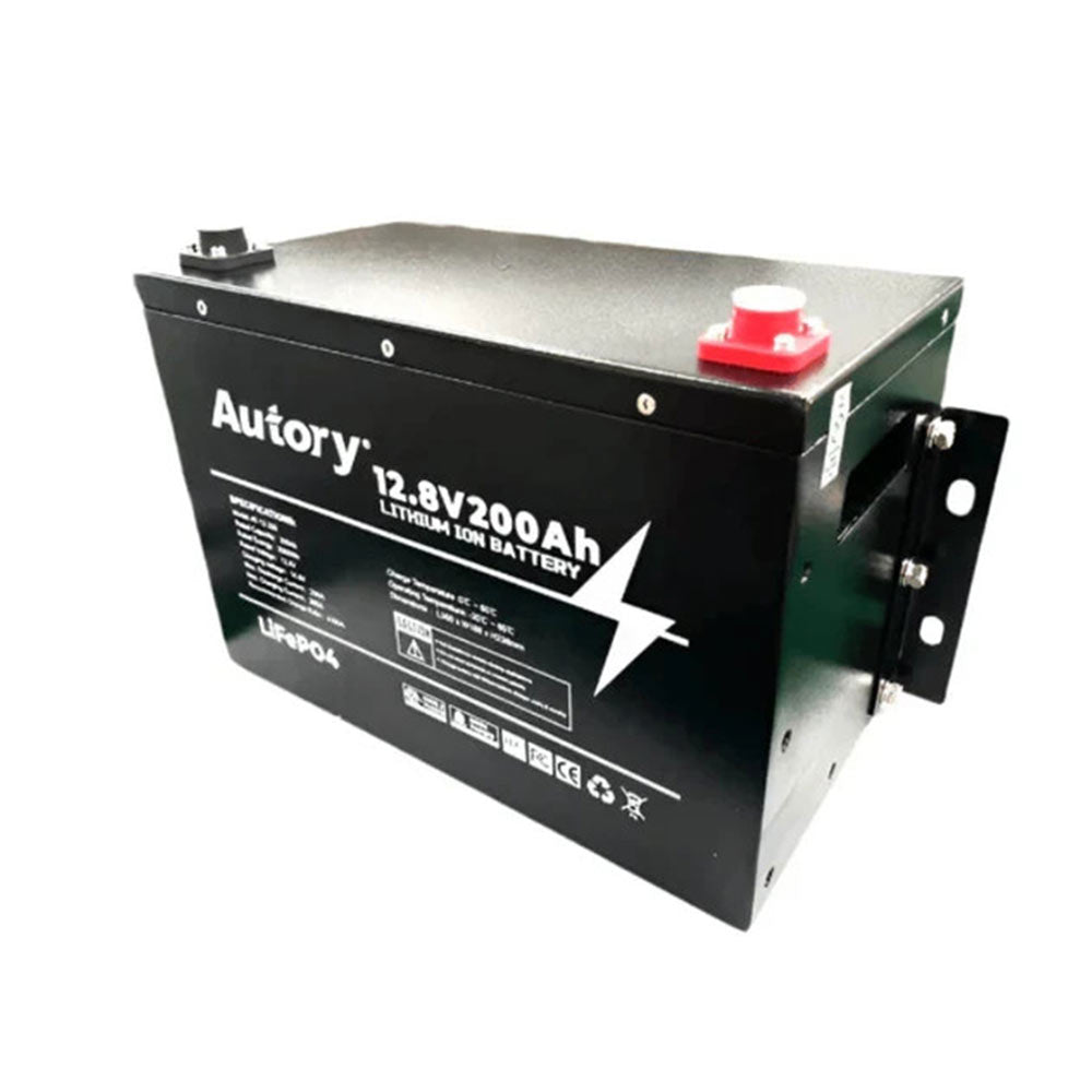 12.8V 200Ah LiFePO4 Battery with Metal Case | for RV, Solar, Marine