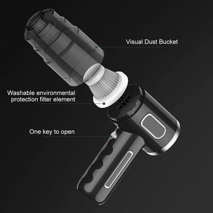 120W Cordless Handheld Vacuum Cleaner, Strong Suction for Car and Home Use
