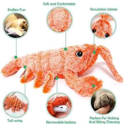 Interactive Rechargeable Moving Cat & Dog Toy – Funny Kitten Play & Dog Chew Toy for Baby Pets